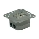 Laidas ar adapteris Value Kat.6A Class EA Dose 2x STP Unterputz waagerecht (25.99.8490), baltos spalvos, vaizdas 2
