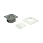 Laidas ar adapteris Value Kat.6A Class EA Dose 2x STP Unterputz waagerecht (25.99.8490), baltos spalvos