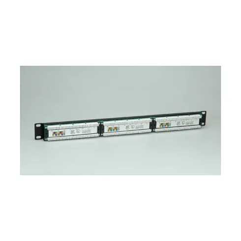 Tinklo kabelis Value Kat.5e Class D 48,28cm 19Zoll-Patchpanel 24P ungeschirmt (26.99.0349), juodos spalvos