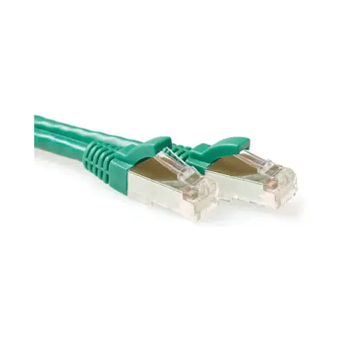 Tinklo kabelis Green 10 meter LSZH SFTP CAT6A patch cable snagless with RJ45 connectors (FB7710)