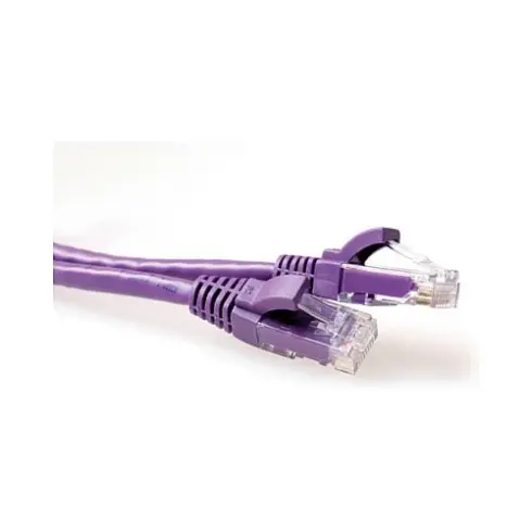 Tinklo kabelis ACT Purple 15 meter U/UTP CAT6A patch cable snagless with RJ45 connectors (IB2315)