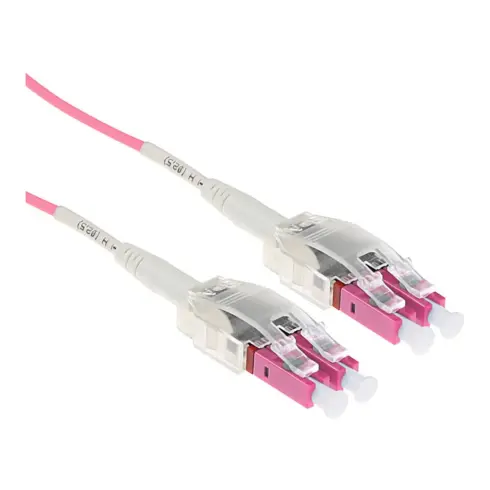 Tinklo kabelis ACT 1 meter Multimode 50/125 OM4 Polarity Twist fiber cable with LC connectors (RL8401)
