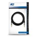 Laidas ar adapteris ACT 10 meters High Quality audio connection cable 3.5 mm stereo jack male - male (AC3613), vaizdas 2