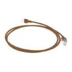 Tinklo kabelis ACT Brown 5 meter LSZH U/FTP CAT6A datacenter slimline patch cable snagless with RJ45 (DC7205), vaizdas 2