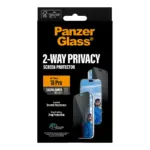 Apsauginis stiklas PanzerGlass 2-Way Privacy Screen Protector iPhone 18 Pro (PG90861), vaizdas 3