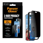 Apsauginis stiklas PanzerGlass 2-Way Privacy Screen Protector iPhone 18 Pro (PG90861), vaizdas 6