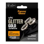 Apsauginis stiklas PanzerGlass Hoops Camera Lens Protector Glitter Gold iPhone 18 Pro, 18 Pro Max (PG39272), vaizdas 3