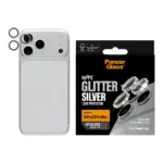 Apsauginis stiklas PanzerGlass Hoops Camera Lens Protector Glitter Silver iPhone 18 Pro, 18 Pro Max (PG62110), vaizdas 2