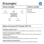 Stacionarus kompiuteris HP ProDesk 4 SFF G1i CU5 225/16GB/512SSD/W11 Pro QWERTY (9H7U4ET#AKD), vaizdas 3