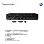 Stacionarus kompiuteris HP ProDesk 4 Mini G1i CU5 235T/16GB/512SSD/W11 Pro QWERTY (BY6Y0ET#AKD), vaizdas 4