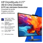 All-in-one kompiuteris HP OmniStudio X 27-cx0451ng CU5 325/12GB/512SSD/W11 Home (DN2A2EA#ABD), vaizdas 4