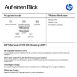 Stacionarus kompiuteris HP EliteDesk 8 SFF G1i CU5 235/16GB/512SSD/W11 Pro (E5MG4ET#ABD), vaizdas 5