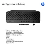 Stacionarus kompiuteris HP ProDesk 4 SFF G1i CU7 265/32GB/1TBSSD/W11 Pro (E5MF3ET#ABD), vaizdas 3