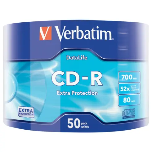 Garso įrangos priedas Verbatim CD-R Extra Protection (43787)
