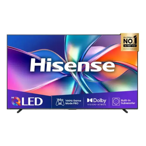Televizorius 2,49 m (98") 3840 x 2160 Pixel Hisense Germany GmbH 98E7Q 16:9 4K Ultra HD QLED 8 ms SmartTV HDMI VESA 600 x 400