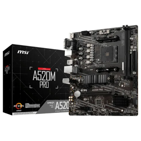 Motininė plokštė MSI A520M PRO (7D14-005R)