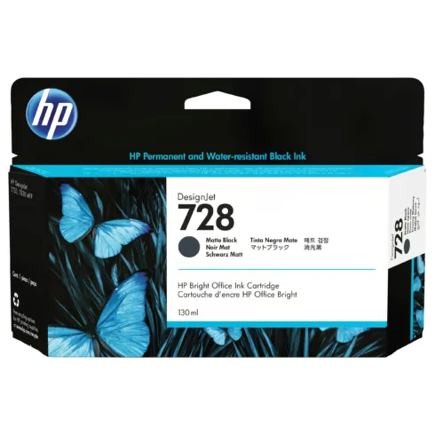 HP 728 130ml Matte Black DesignJet Ink Cartridge print head