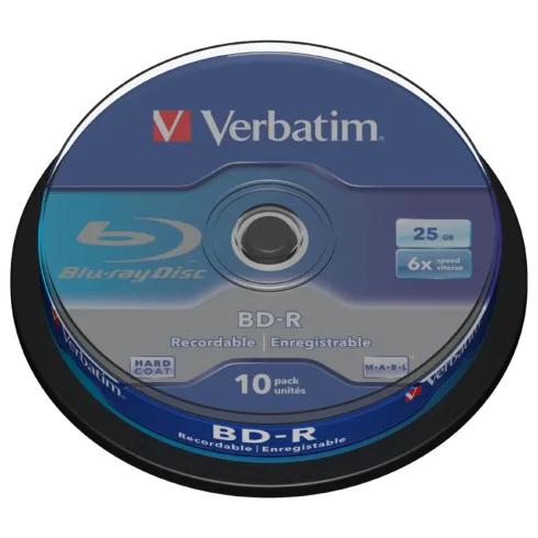 Garso įrangos priedas Verbatim BD-R SL 25GB 6 x 10 Pack Spindle (43742)