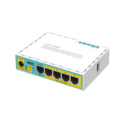 Mikrotik hEX PoE lite wired router Mikrotik hEX PoE lite wired router