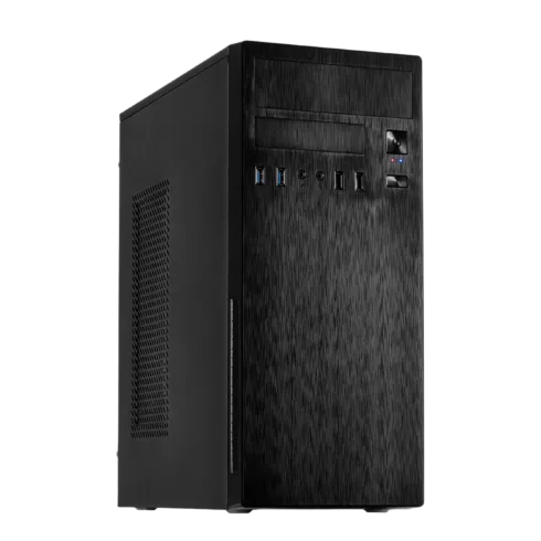 Inter-Tech IT-2812 Business, Midi Tower, juodas, ATX, micro ATX, Mini-ITX