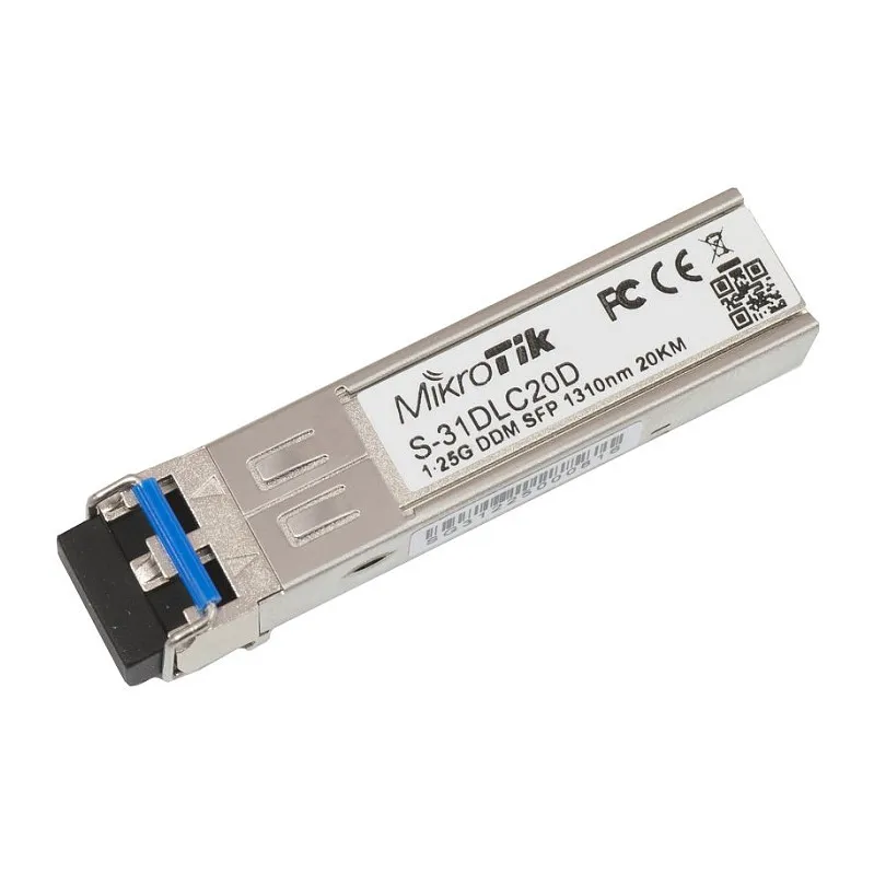 Mikrotik S-31DLC20D network transceiver module SFP modulis Mikrotik S-31DLC20D