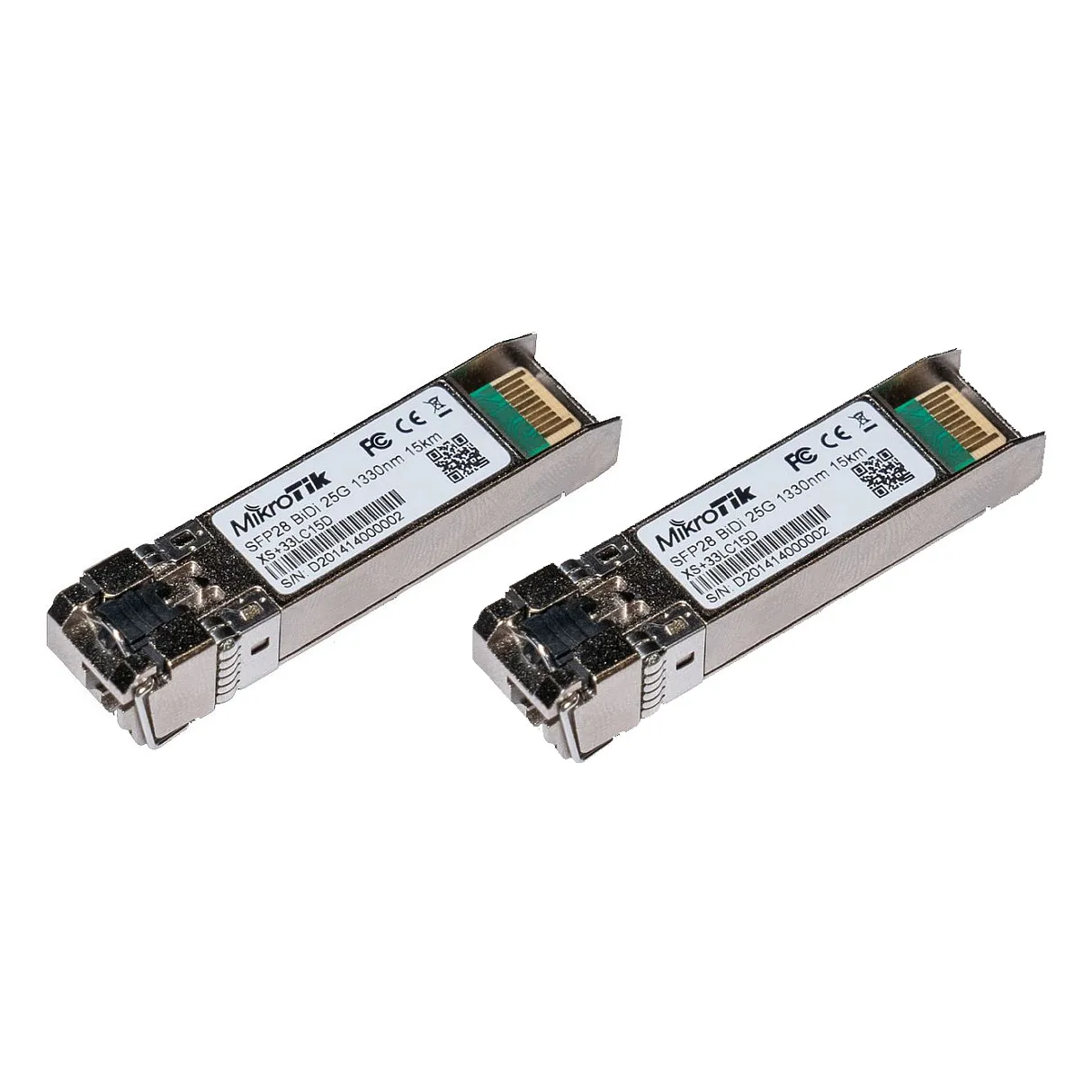 Mikrotik SFP/SFP+/SFP28 BiDi: XS+2733LC15D network transceiver module Mikrotik SFP/SFP+/SFP28 BiDi: XS+2733LC15D network transceiver module