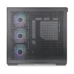 Korpusas Thermaltake View 380 TG ARGB, šoninis vaizdas su įmontuotais ventiliatoriais