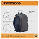 Kuprinė HP Travel 18 Liter 15.6 Iron (6H2D9AA), pilkos spalvos, vaizdas 8