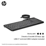 Klaviatūra HP 405 Backlit Wired (7N7C1AA#ABD), vaizdas 9