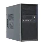 Chieftec CT-01B-350GPB, Mini Tower, micro ATX, juodas korpusas