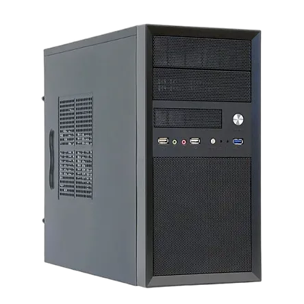 Chieftec CT-01B-350GPB computer case Chieftec CT-01B-350GPB, Mini Tower, micro ATX, juodas korpusas
