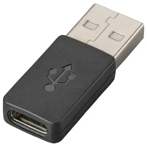 USB-C laidas ar adapteris HP Poly USB-A to USB-C Adapter (85Q48AA)