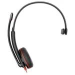 Ausinės HP Poly Blackwire 3210 Monaural USB-C Black Headset +USB-C/A Adapter (Bulk) (8X2J8A6)