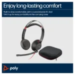 HP Poly Blackwire 5220 Stereo USB-C Headset +3.5mm Plug +USB-C/A Adapter (Bulk)