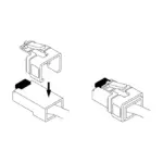 Laidas ar adapteris DeLOCK 86421 cable clamp, vaizdas 3