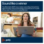 HP Poly Blackwire 8225 Stereo Microsoft Teams Certified USB-C Headset +USB-C/A Adapter