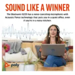HP Poly Blackwire 8225 Stereo Microsoft Teams Certified USB-C Headset +USB-C/A Adapter