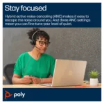 HP Poly Blackwire 8225 Stereo Microsoft Teams Certified USB-C Headset +USB-C/A Adapter