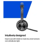 HP Poly Voyager Focus 2 USB-C-C Headset +USB-C/A Adapter