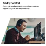 Ausinės HP Poly Voyager Focus 2 su įkrovimo stovu ir adapteriu