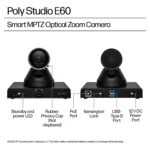 HP Poly Studio E60 Smart Kamera 4K MPTZ 12x opt. Zoom (EU)