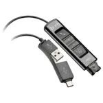 HP Poly DA85 USB to QD Black Adapter TAA