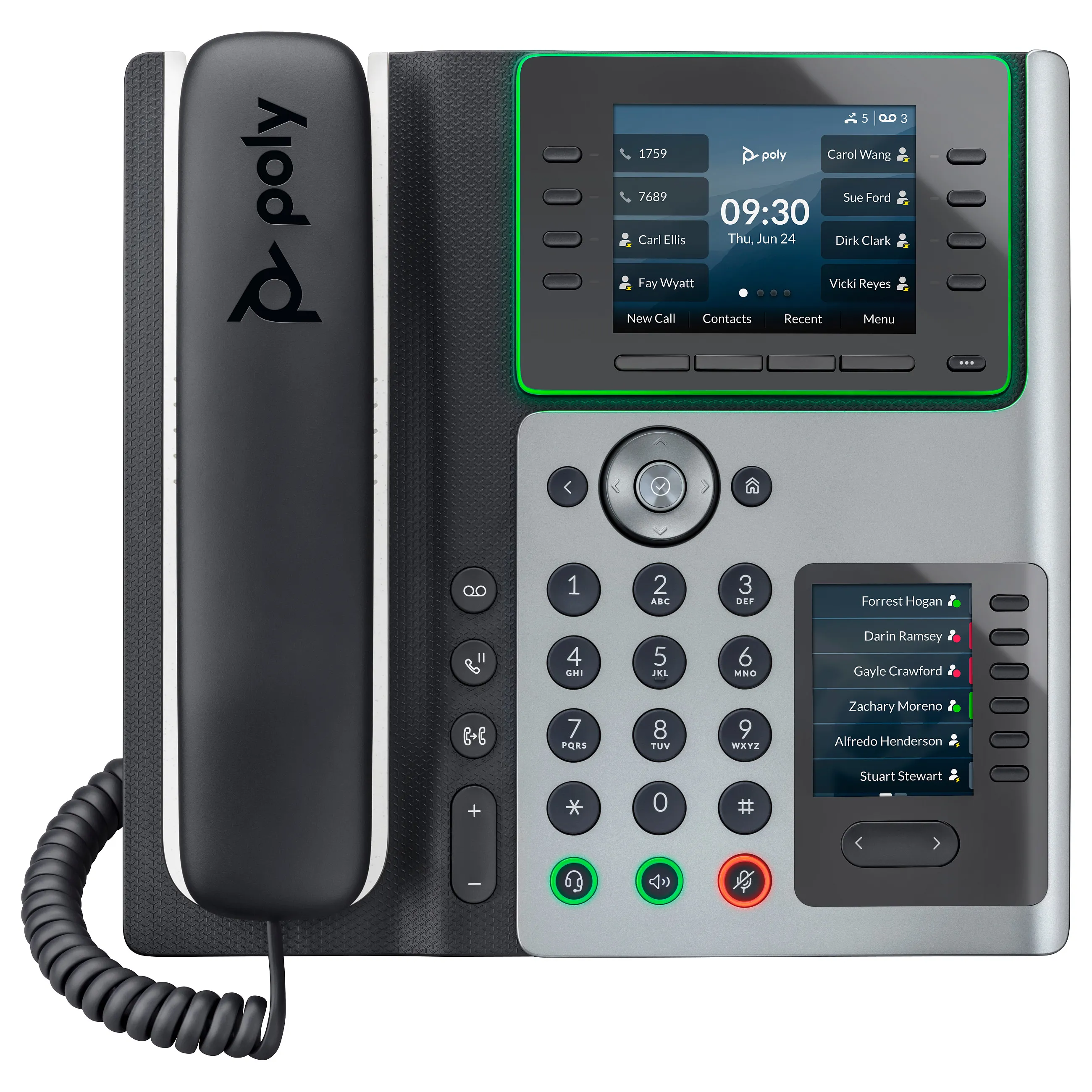 HP Poly Edge E450 and PoE-enabled IP phone IP telefonas HP Poly Edge E450 and PoE-enabled (82M90AA)