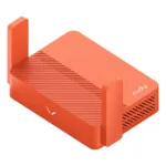 Cudy AC1200 maršrutizatorius, matomas iš šono su Ethernet prievadais