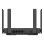 Cudy WR1500 maršrutižatorius, šoninis vaizdas su Ethernet jungtimis