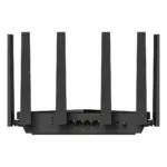 Cudy WR11000 maršrutižatorius, matomas iš šono su Ethernet prievadais