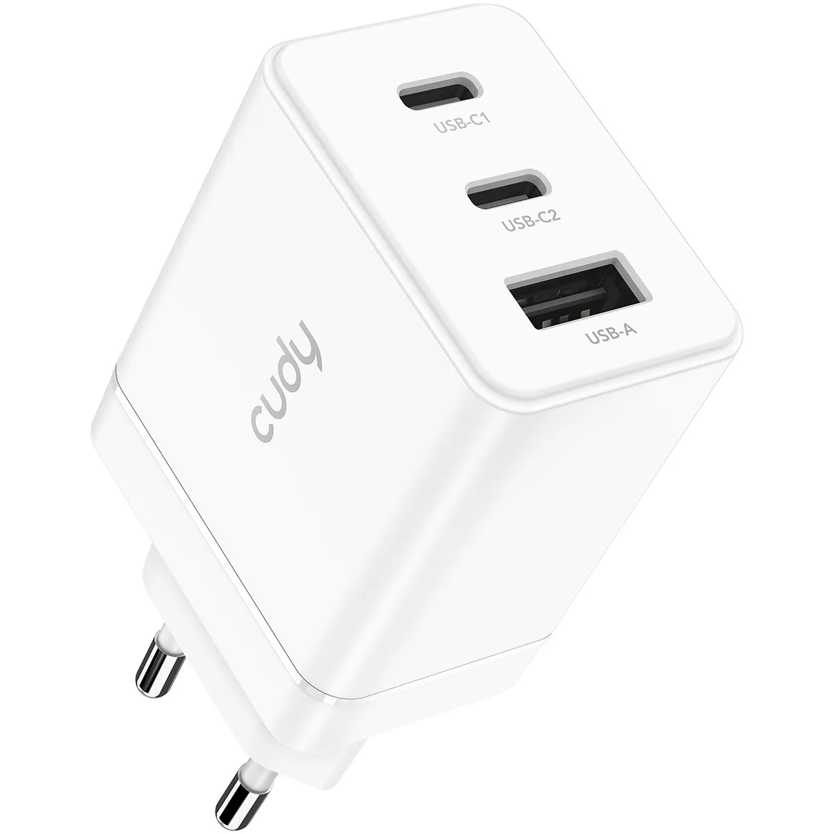 Cudy 3-Port 67W USB-C Charger with EU Plug Cudy 3-Port 67W USB-C Charger with EU Plug