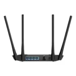 Cudy LT400 maršrutižatorius, vaizdas iš šono su Ethernet prievadais