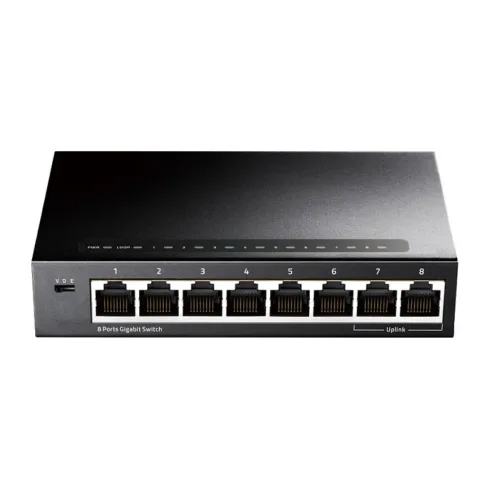 Cudy GS108, Gigabit Ethernet 10/100/1000, 8 RJ-45 portai