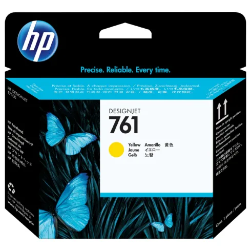 Spausdinimo galvutė HP 761 (CH645A), geltonos spalvos